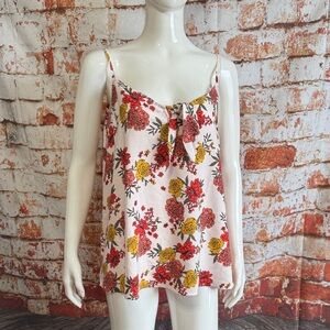 New with tags Loft outlet floral tie-front camisole